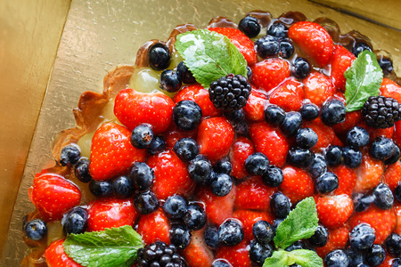 fruit cakeの写真素材