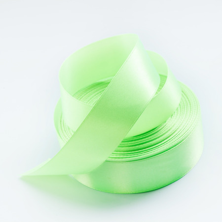 colorful streamers ribbon tape on white backgroundの写真素材