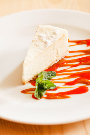 cheesecake with caramelの写真素材