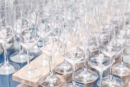 empty glassesの写真素材