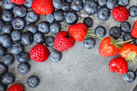 fresh berriesの写真素材
