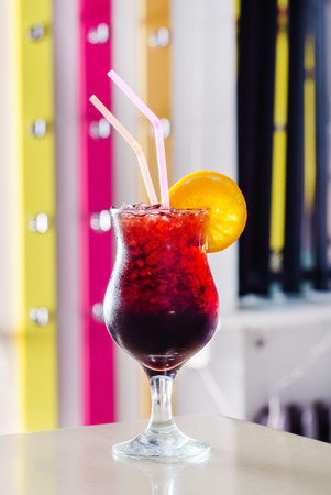 cocktail in the barの写真素材