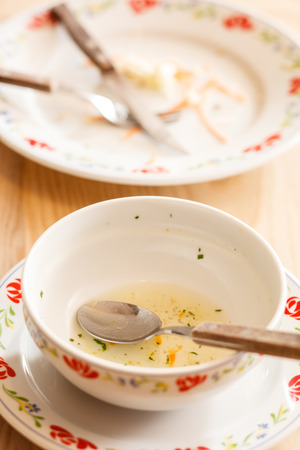 empty platesの写真素材