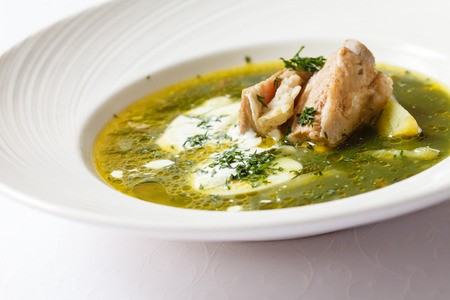 soup with meatの写真素材