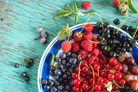 fresh berriesの写真素材