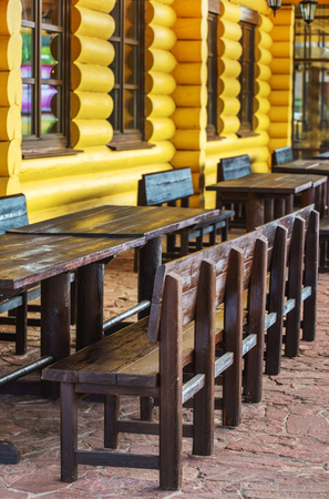 wood restaurantの写真素材