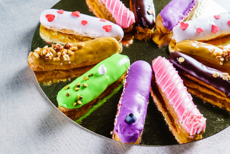 colorful eclairs