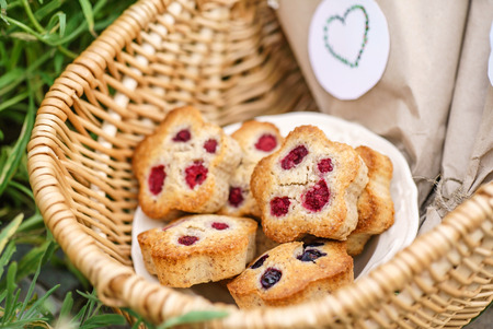 berry cakesの写真素材