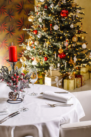 Christmas tableの写真素材