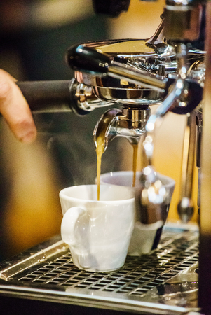 barista making coffeeの写真素材