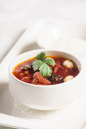 beetroot soupの写真素材