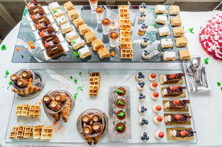 pastries on the brunch table