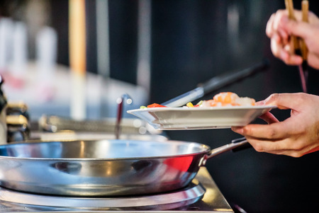 chef at workの写真素材