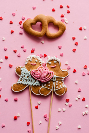 cookies for Valentine's dayの写真素材