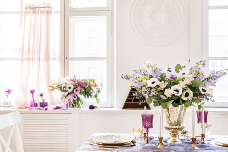 Easter tableの写真素材