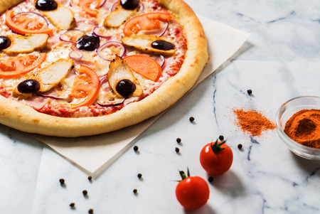 tasty pizzaの写真素材