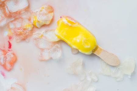 melted ice creamの写真素材