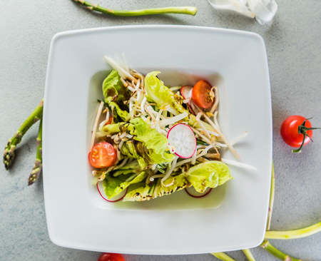 green saladの写真素材