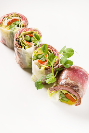 spring rollsの写真素材
