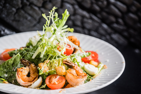 shrimp saladの写真素材
