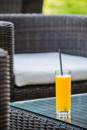 orange juiceの写真素材