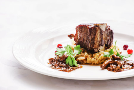 meat with cabbageの写真素材