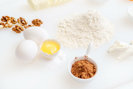 ingredients for cakeの写真素材