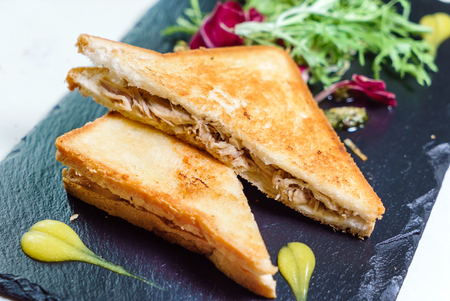 sandwich with saladの写真素材