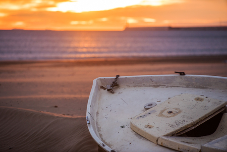 sunset over seaの写真素材