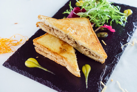 sandwich with saladの写真素材