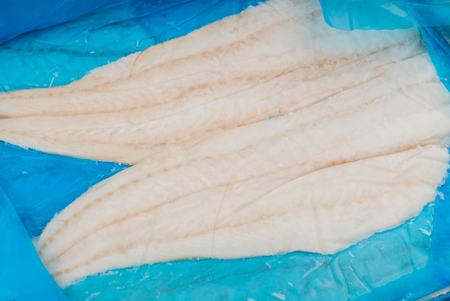 frozen fishの写真素材