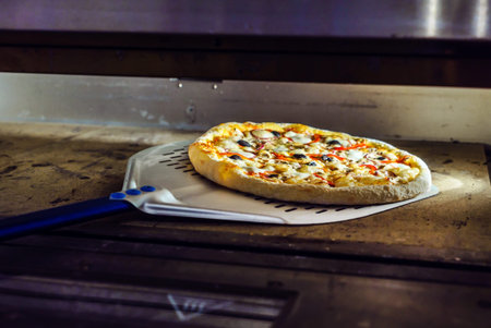 baked pizza
