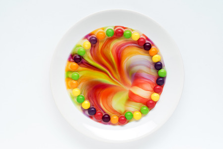 rainbow dropsの写真素材