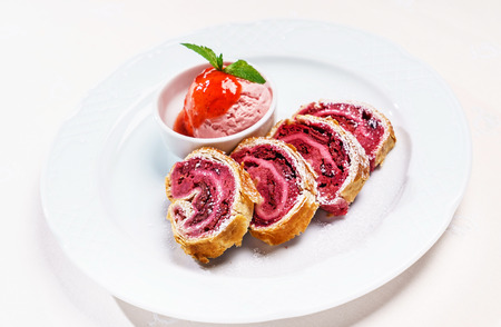 cherry strudelの写真素材