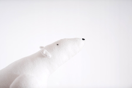 Polar bear toyの写真素材