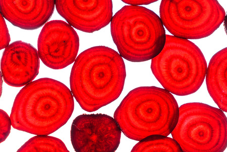 beetroot slicesの写真素材
