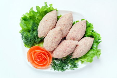 raw cutletsの写真素材