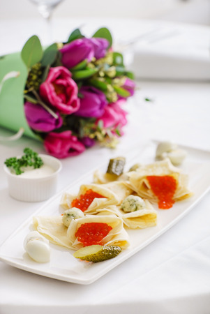 Easter tableの写真素材