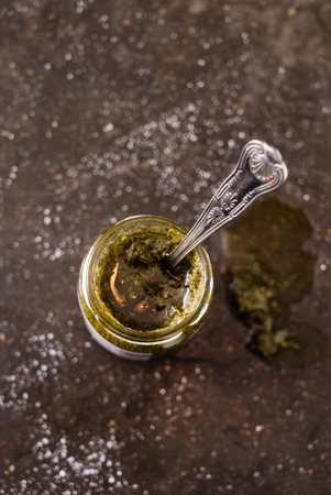 basil pestoの写真素材