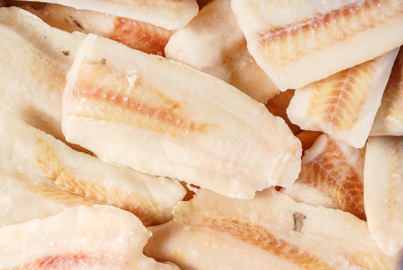 frozen fishの写真素材