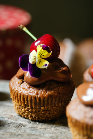 cherry cakesの写真素材