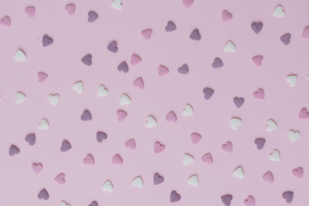 sugar heartsの写真素材