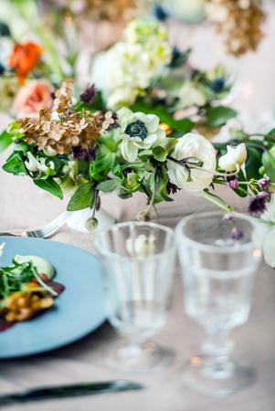 Easter tableの写真素材