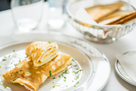 breakfast in the cafeの写真素材