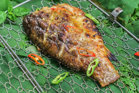 grilled carpの写真素材