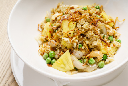 stir fry with chicken and pineappleの写真素材