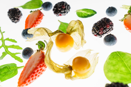 fresh berriesの写真素材