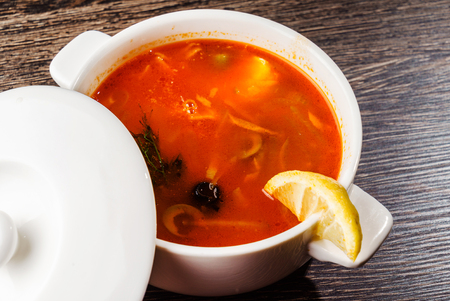 russian soupの写真素材