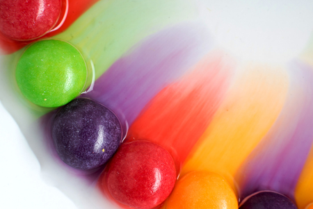 rainbow dropsの写真素材