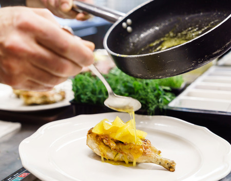 chef at workの写真素材